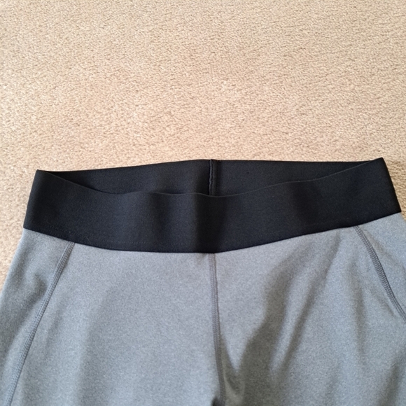 Adidas Aeroready Leggings Women's Medium Grey Black Mesh Panel Activewear Pants - Picture 4 of 8